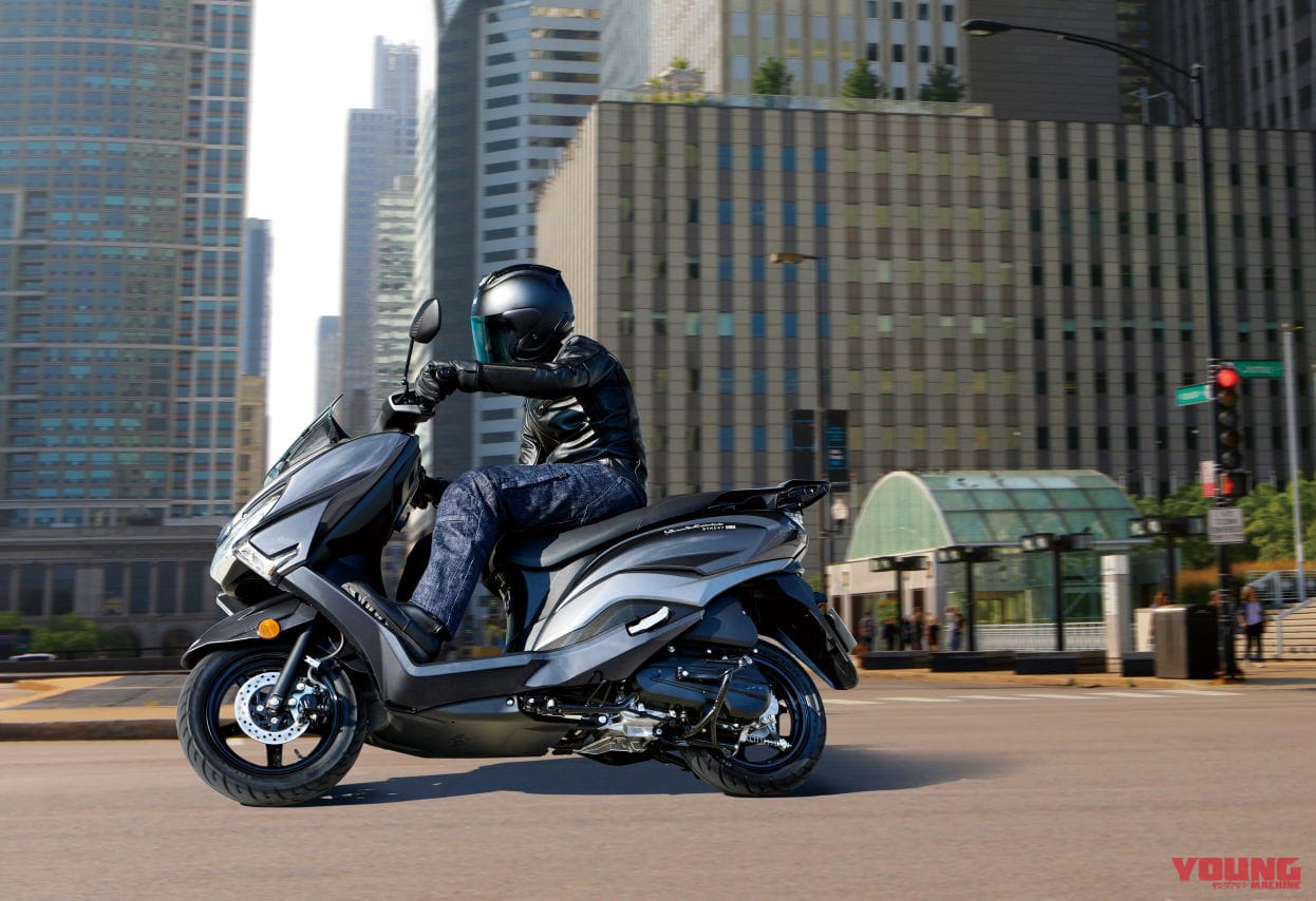 スズキ|バーグマンストリート 125EX|2023年モデル|スズキ新型車「バーグマンストリート125EX」国内発売決定! LEDヘッドライトやUSBソケット装備で31万7900円