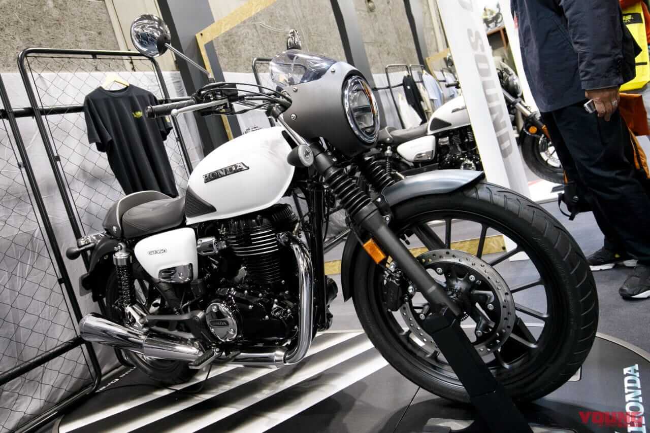 GB350カフェ」発見?! 大阪MCショーに新型ホンダGBとアクセサリー装着車 ...