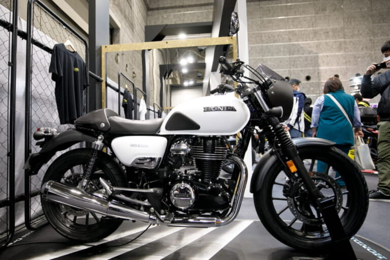 ホンダ|GB350|カスタム車両|2023年モデル|「GB350カフェ」発見?! 大阪MCショーに新型ホンダGBとアクセサリー装着車が見参!