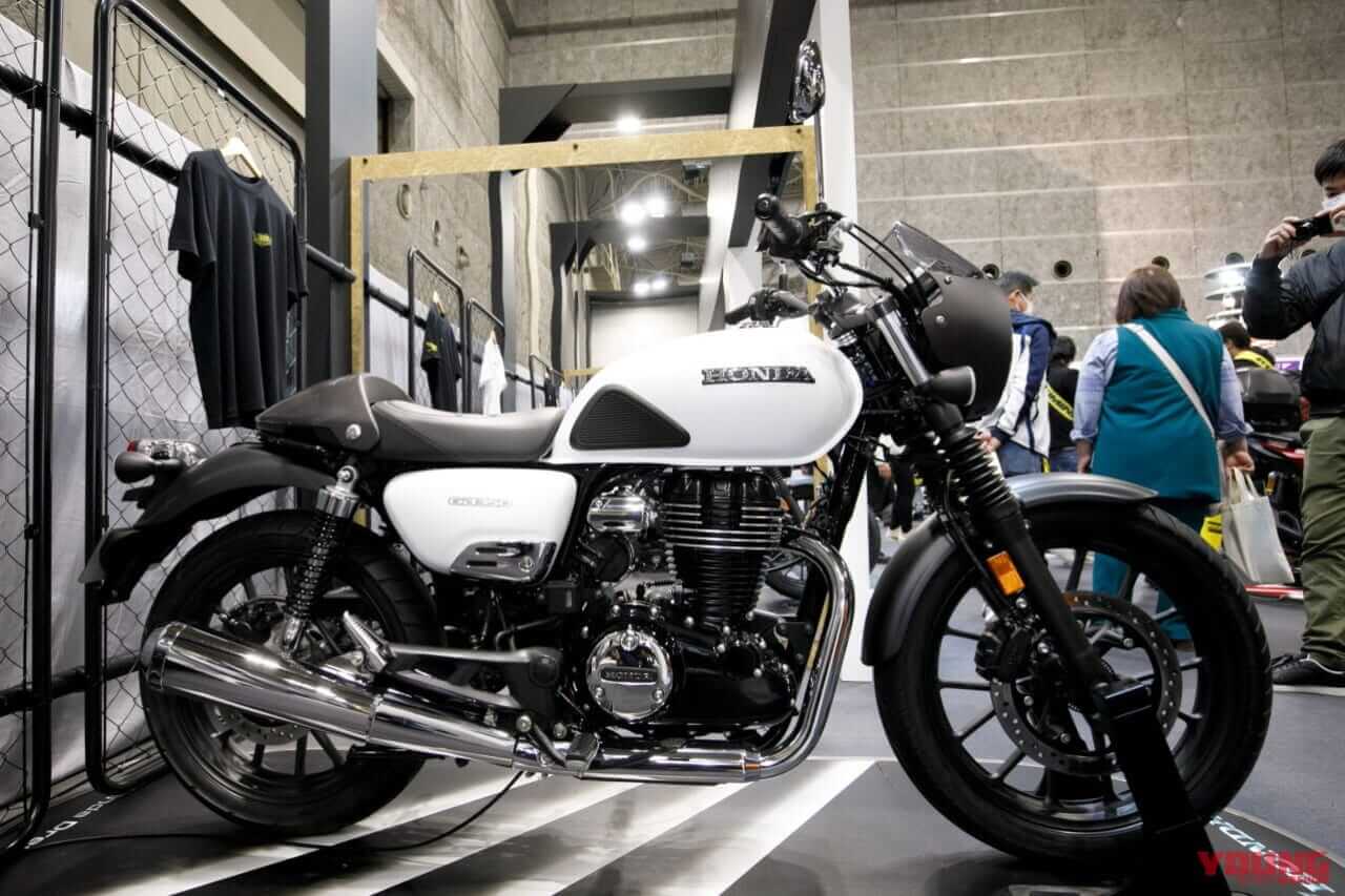 ホンダ|GB350|カスタム車両|2023年モデル|「GB350カフェ」発見?! 大阪MCショーに新型ホンダGBとアクセサリー装着車が見参!