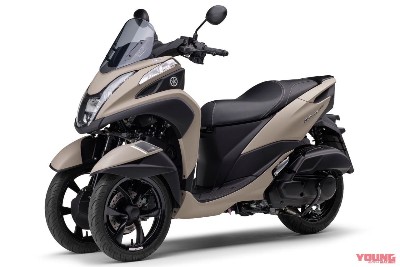|ヤマハ「トリシティ155 ABS」がフルモデルチェンジ! スマートフォン連携機能や新作フレーム採用で4/14発売