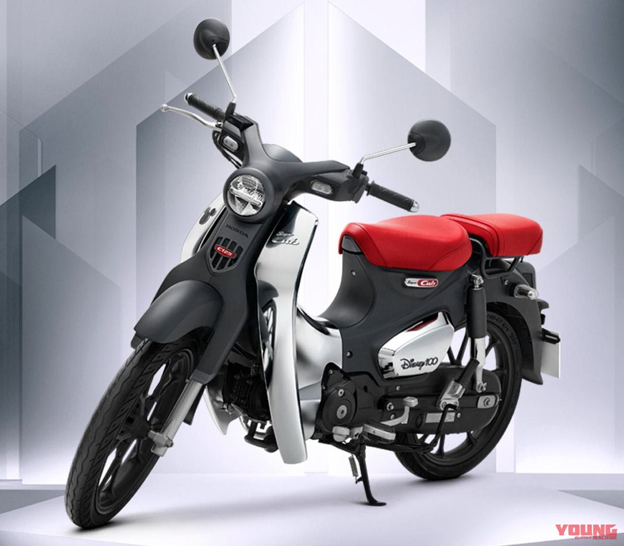 ホンダ|C125|ディズニーリミテッドエディション|ホンダ「スーパーカブC125 限定エディション」ディズニー仕様で登場! クローム風レッグシールド&サイドカバーが光る【海外】
