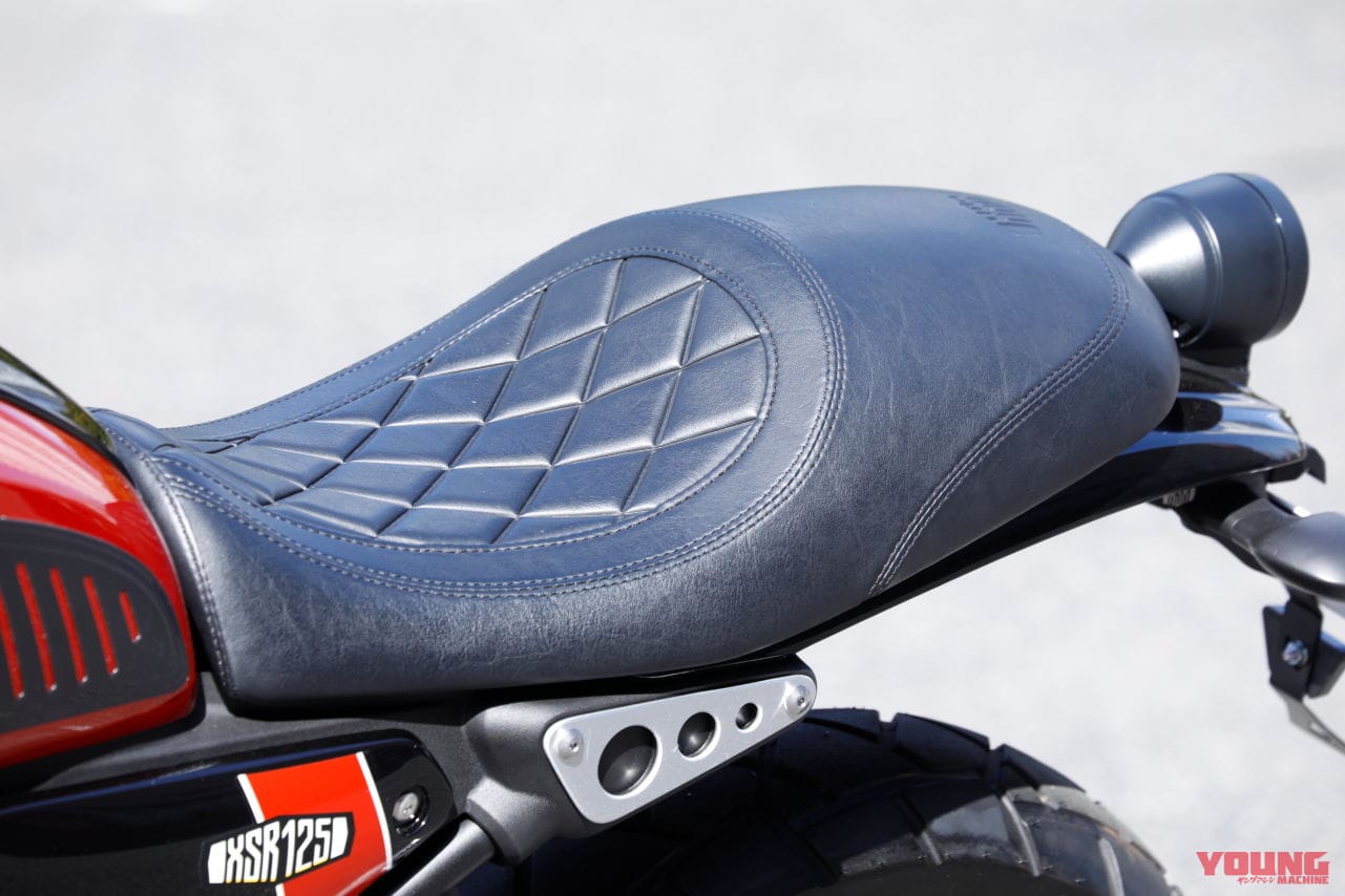ヤマハ|XSR125|カスタム|ロケットカウルにシフターも販売確定! ヤマハ125軍団はアクセサリーも超充実【XSR125、YZF-R125/R15、MT-125詳報】