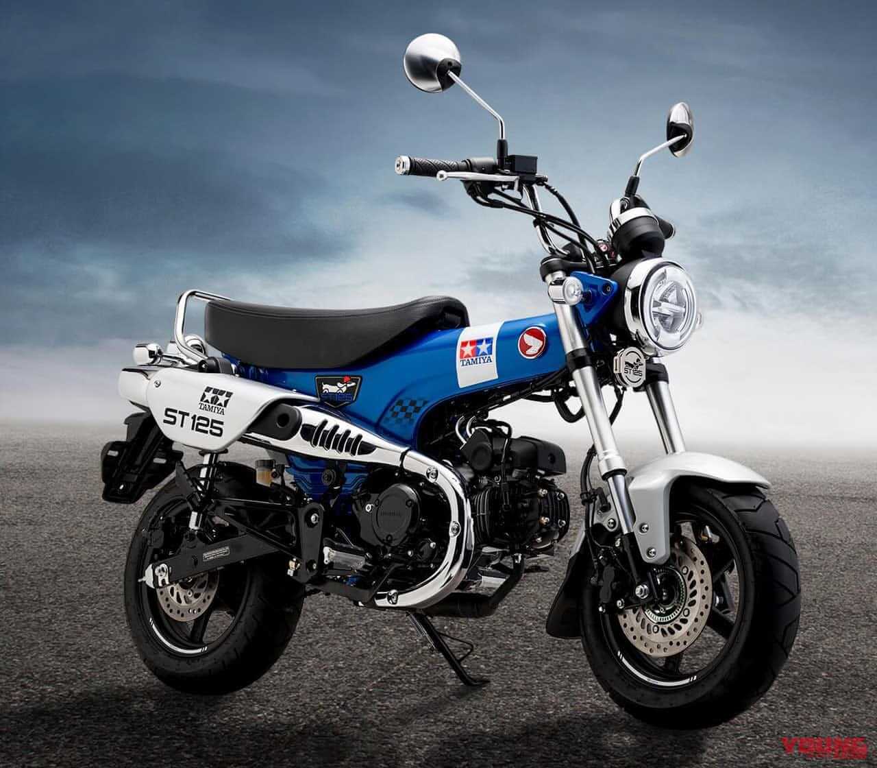 ホンダ|ダックス125|タミヤエディション|タイ仕様|2023年モデル|ダックス125に「タミヤ限定仕様」が登場! 実物大スケールの……実物だっ!! このブルーは次期ニューカラーとして採用希望【海外】