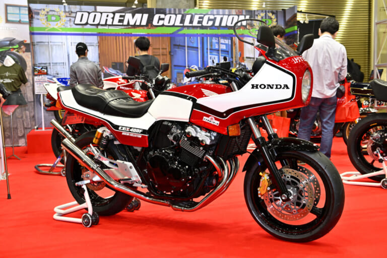ドレミコレクション|CB400タイプX|インテグラ|意表を突くインテグラ仕様!! ドレミコレクションの“CB400タイプX”にハーフカウル仕様が登場だ