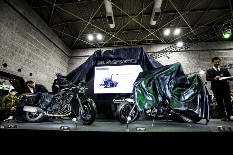 カワサキ|エリミネーター|大阪モーターサイクルショー|【エリミネーター現地詳報�@】「400」はパワーを求めた結果、ライポジはゆったりもネイキッドに近い!