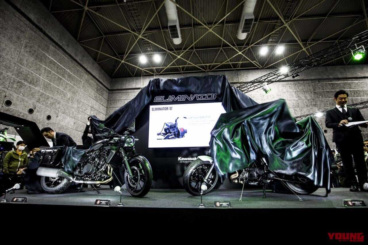 カワサキ|エリミネーター|大阪モーターサイクルショー|【エリミネーター現地詳報�@】「400」はパワーを求めた結果、ライポジはゆったりもネイキッドに近い!
