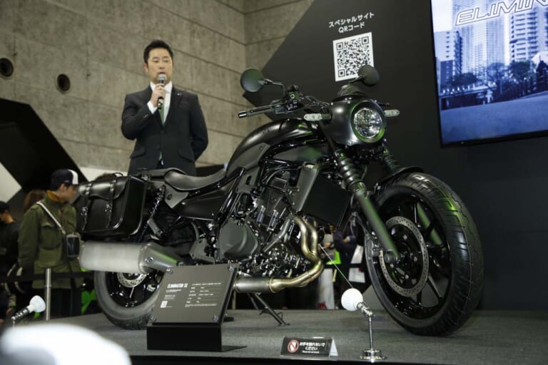カワサキ|エリミネーター|大阪モーターサイクルショー|【エリミネーター現地詳報�@】「400」はパワーを求めた結果、ライポジはゆったりもネイキッドに近い!