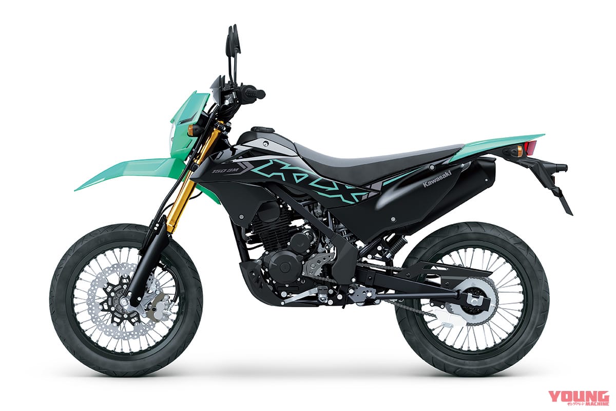 カワサキ|KLX150SM SE|2024年モデル|インドネシア仕様|カワサキ新型「KLX150SM/SE」登場! 前後17インチで細身の本格派は倒立フォークも採用する【インドネシア】
