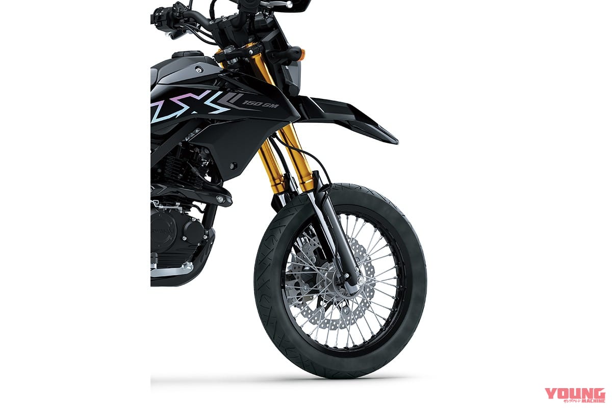 |カワサキ新型「KLX150SM/SE」登場! 前後17インチで細身の本格派は倒立フォークも採用する【インドネシア】