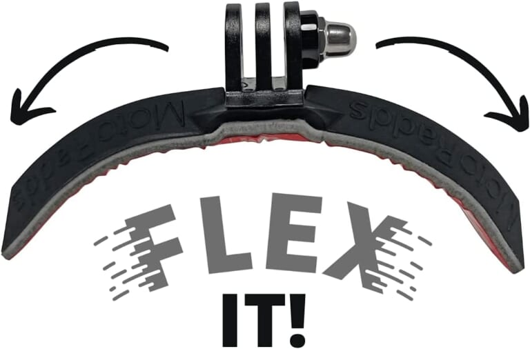 MotoRadds FLEX Slim|より臨場感のある映像を! ヘルメット用アクションカムマウント”FLEX Slim”が発売中【成形可能であらゆるモデルに対応】