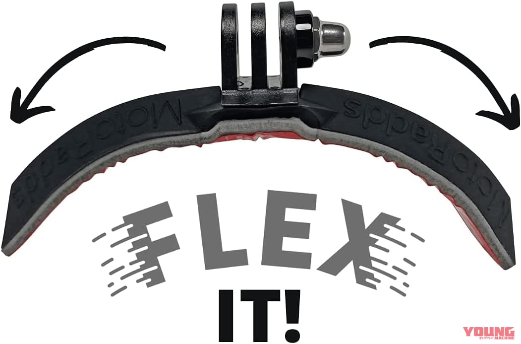 |より臨場感のある映像を! ヘルメット用アクションカムマウント”FLEX Slim”が発売中【成形可能であらゆるモデルに対応】