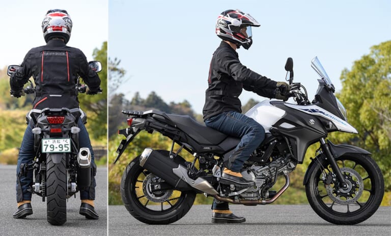 スズキVストローム650ABS|ライディングポジション|スズキVストローム650ABS試乗インプレッション【輝き続ける稀有な存在】