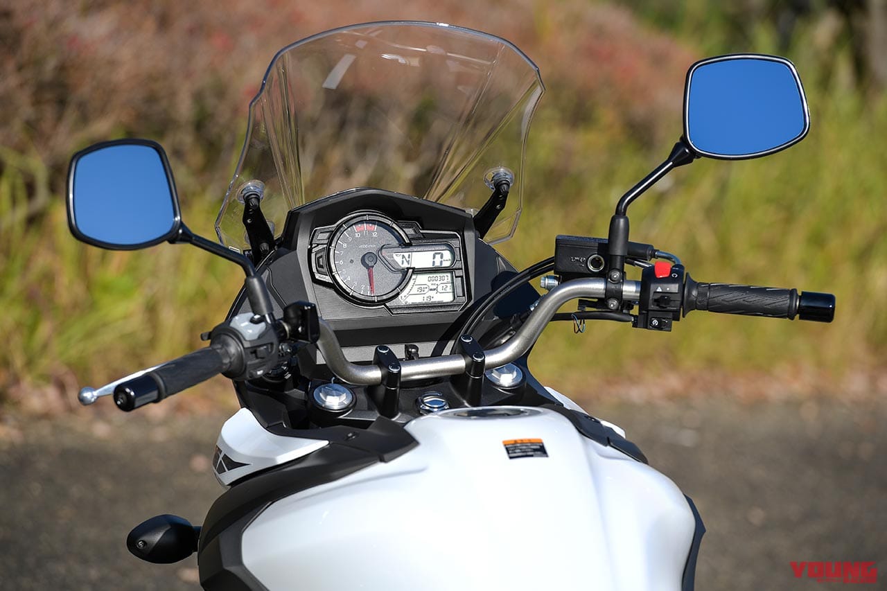 スズキVストローム650ABS|コックピット|スズキVストローム650ABS試乗インプレッション【輝き続ける稀有な存在】
