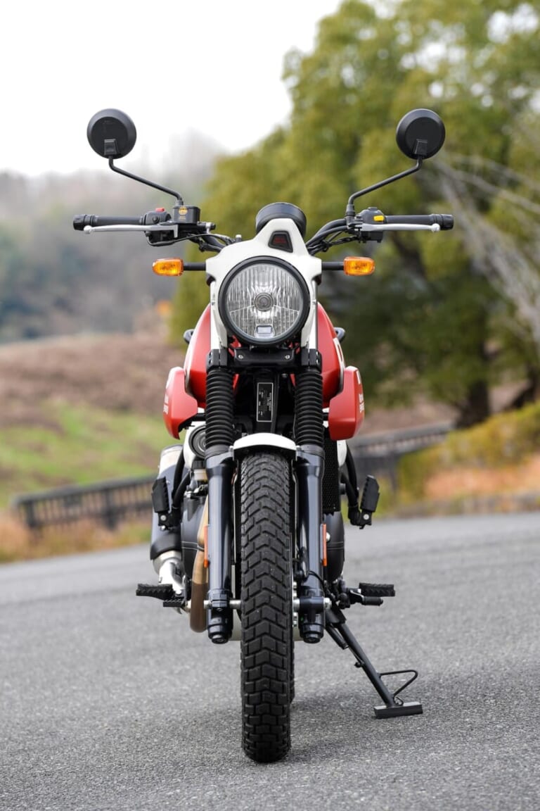 ロイヤルエンフィールド スクラム411|ロイヤルエンフィールド スクラム411試乗インプレッション【フロント19インチ化で万能度アップ!】