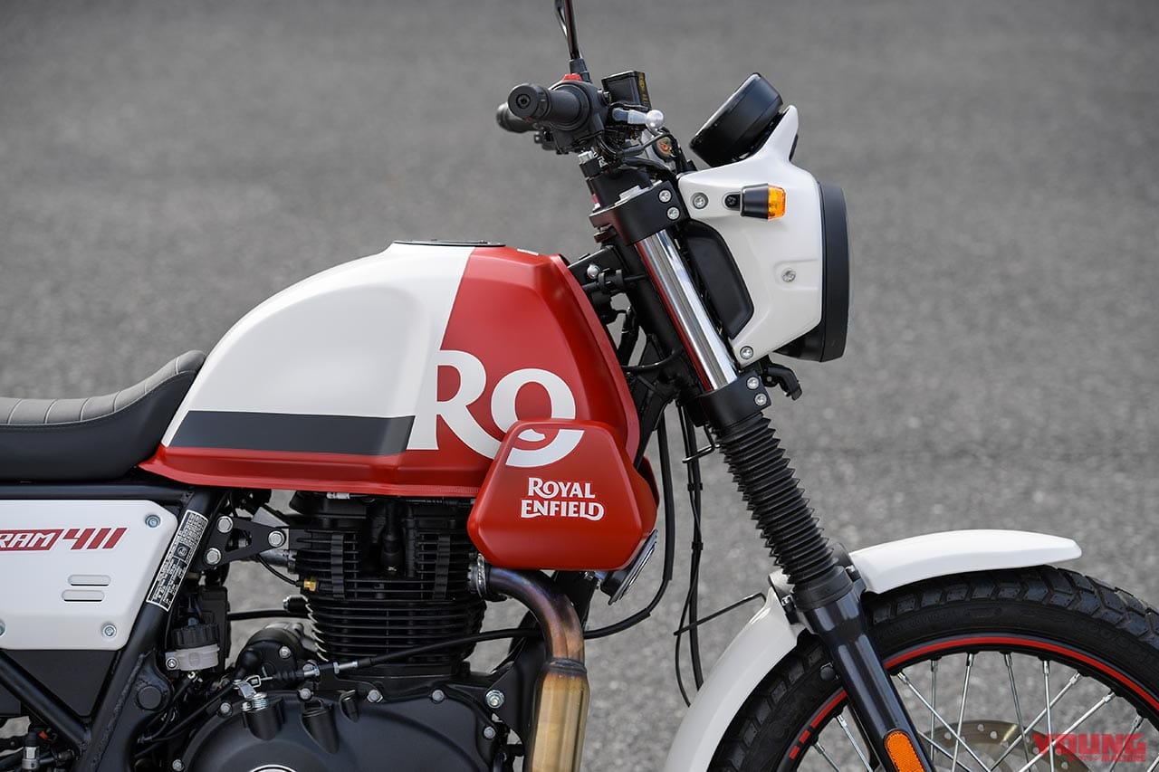 ロイヤルエンフィールド スクラム411|外装|ロイヤルエンフィールド スクラム411試乗インプレッション【フロント19インチ化で万能度アップ!】