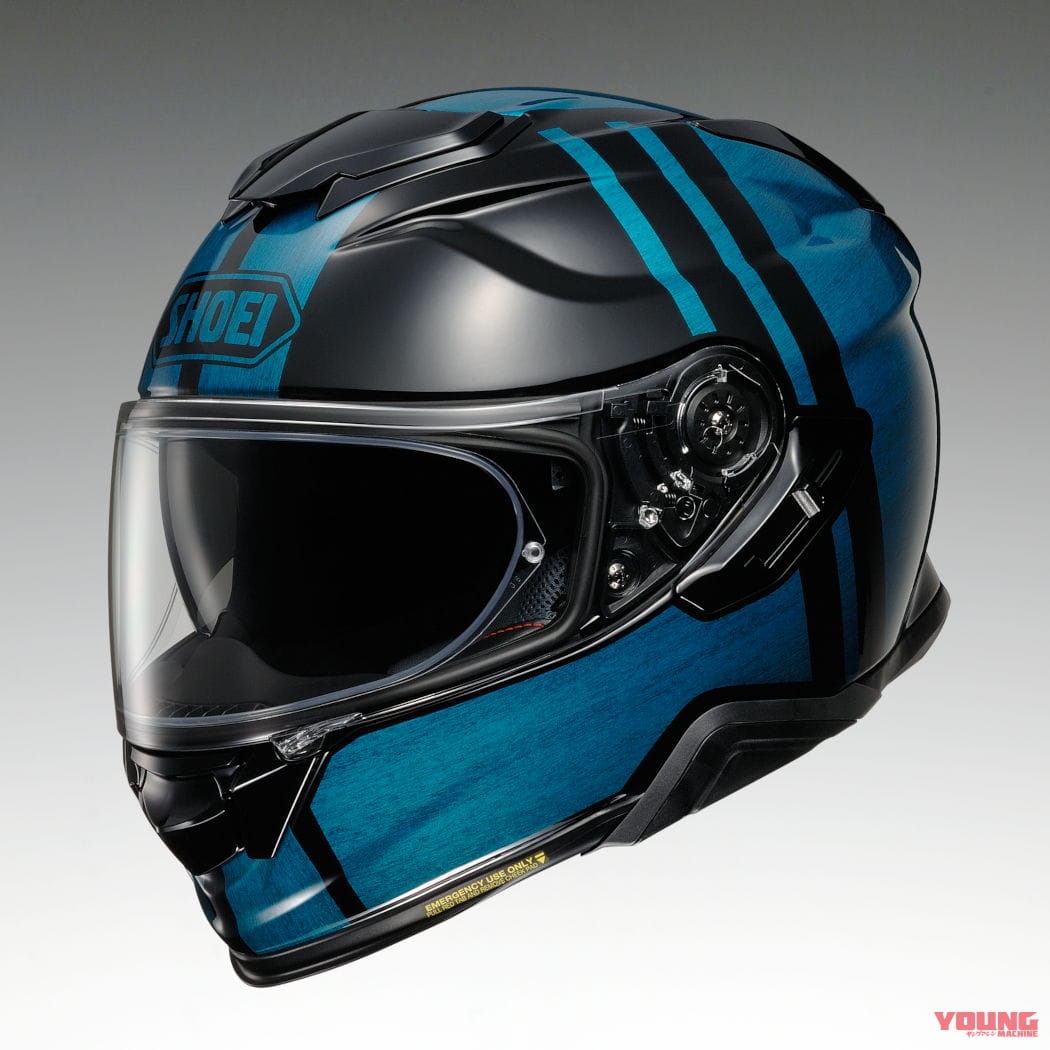 SHOEI|GTエアII グローリファイ|受注期間限定! SHOEI「GT-airII GLORIFY」は栄光をイメージしたスポーツストライプを現代風にアレンジ