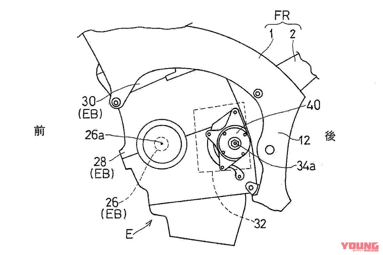 |いわば電磁式エンジンブレーキ?! カワサキの新たな特許、ブレーキリリース時の挙動の安定を保つという
