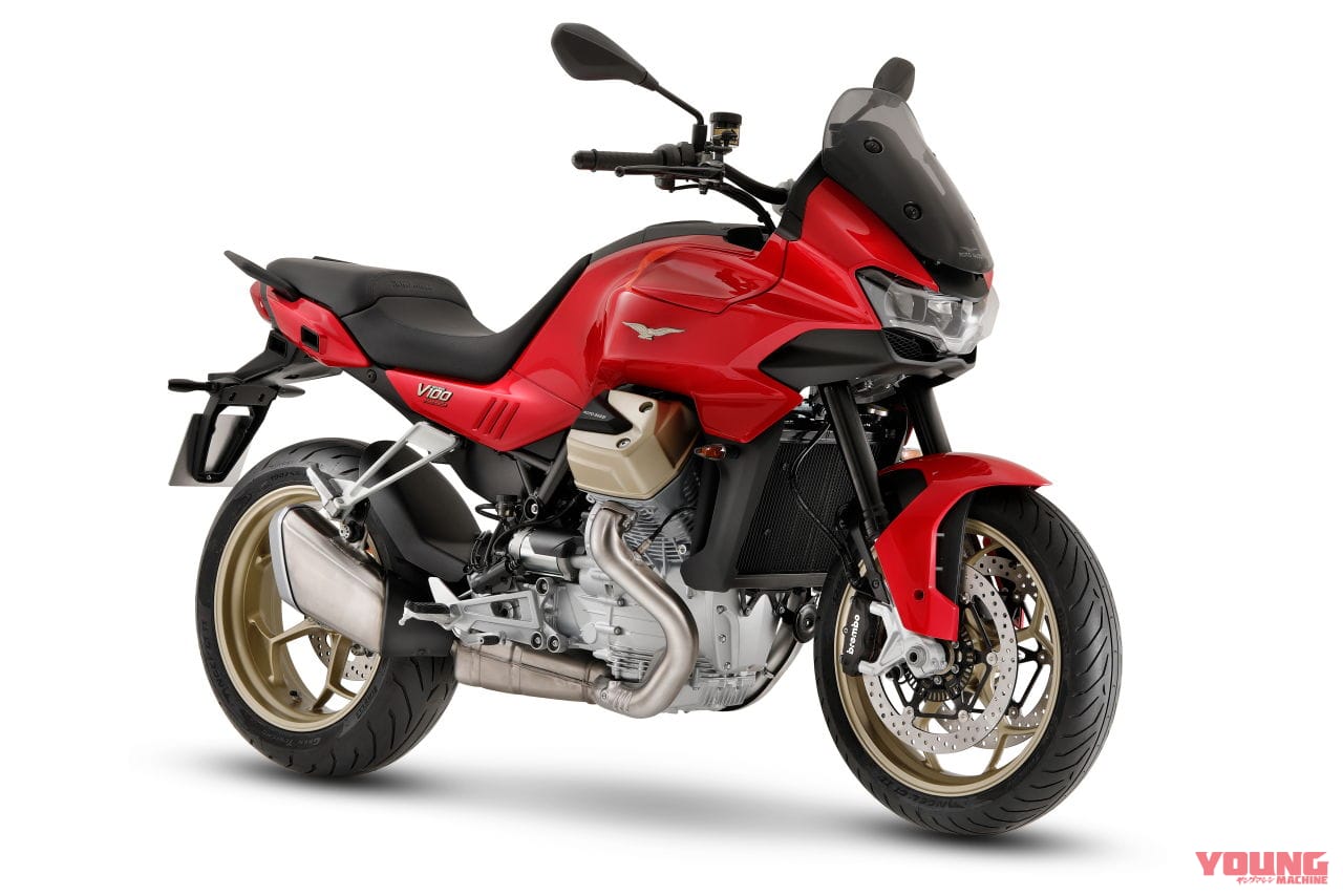 モトグッツィ|V100マンデッロ|2023年モデル|水冷DOHCのモトグッツィ?! 新型ツアラー「V100マンデッロ」の発売価格は200万円〜