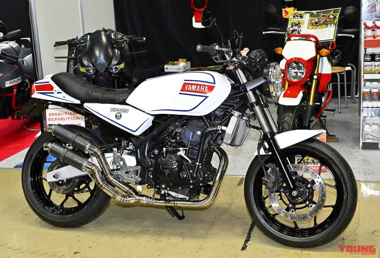 モトドーウェル:RZ-25|MTベースのRZ250?! 超厳選、注目カスタムマシン10選【東京モーターサイクルショー2023】