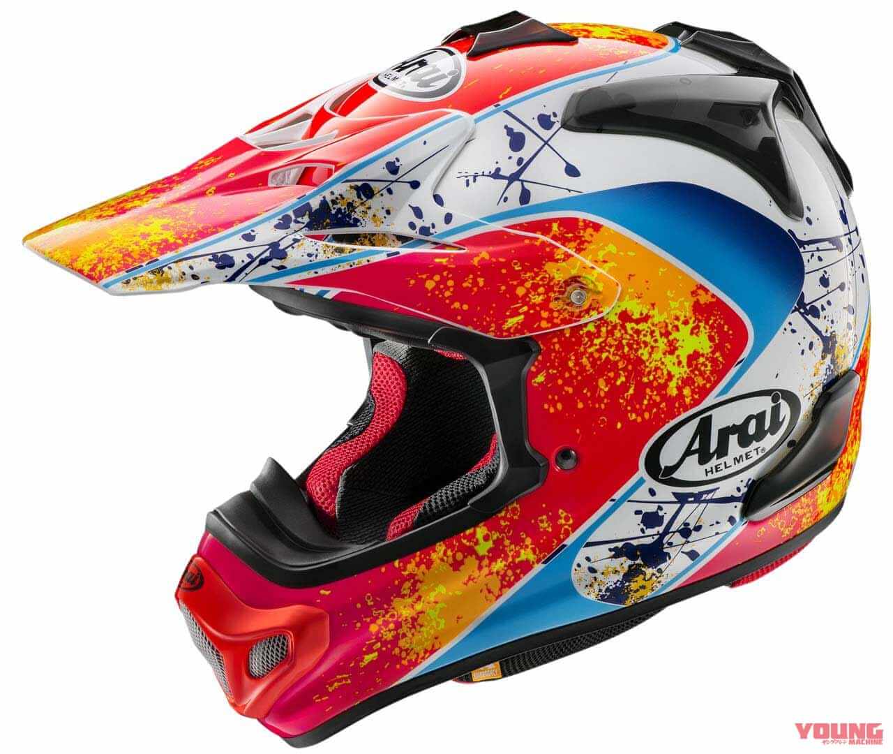 アライヘルメット|Vクロス4 スタントン|懐かしのジェフ・スタントン カラーが復活! アライが「V-CROSS4 STANTON」を5月に発売