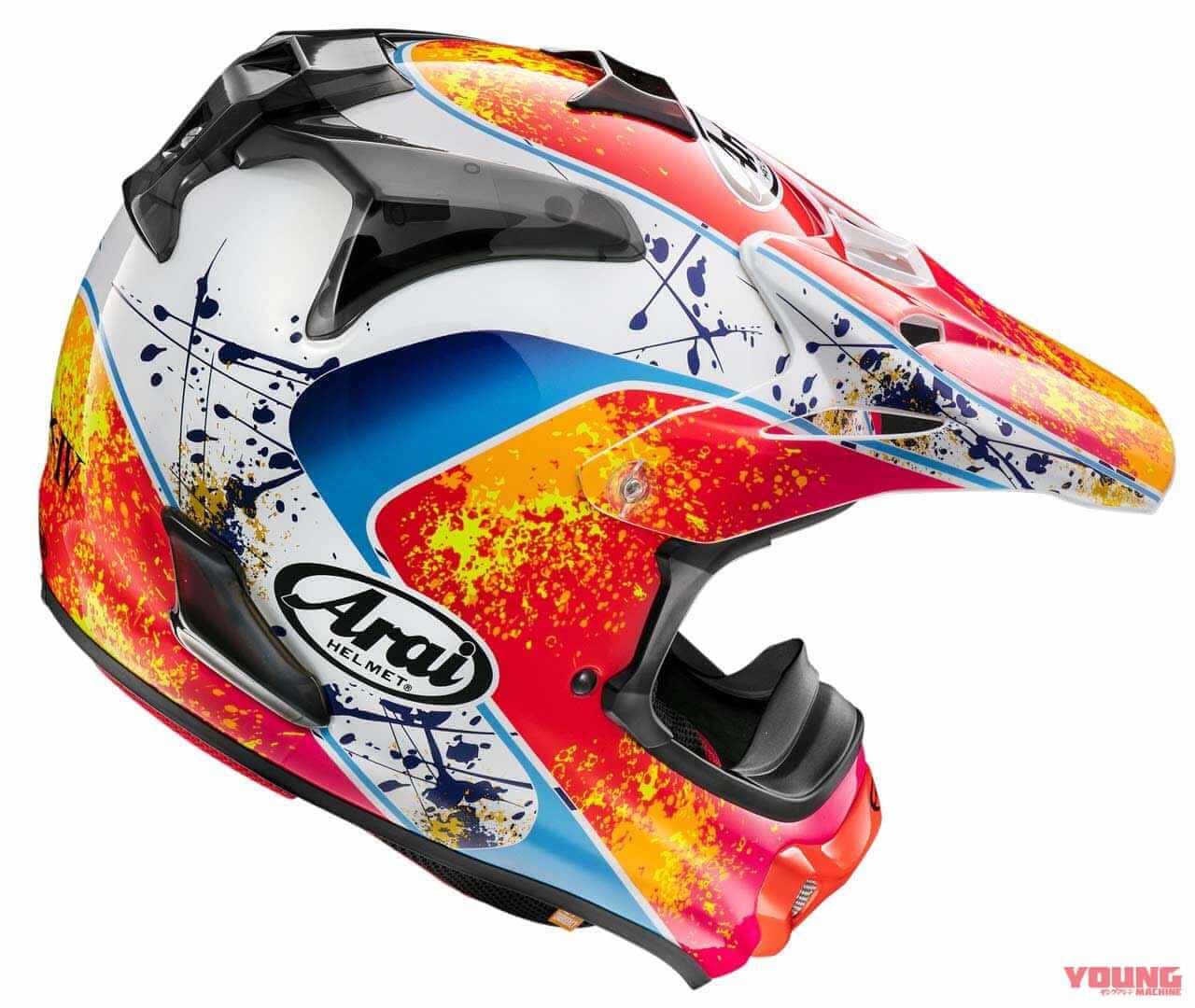 アライヘルメット|Vクロス4 スタントン|懐かしのジェフ・スタントン カラーが復活! アライが「V-CROSS4 STANTON」を5月に発売