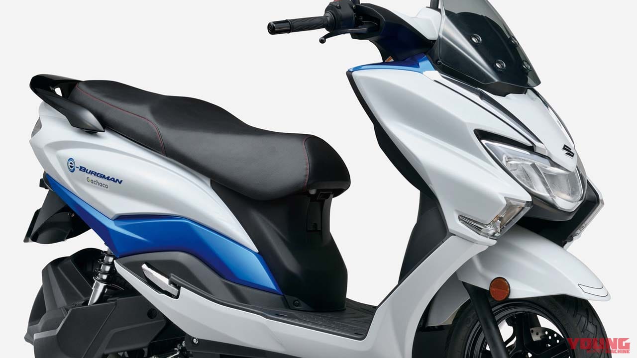 スズキが「eバーグマン」による電動スクーターの実証実験を都内で開始、交換バッテリーの評価と改善を目的に