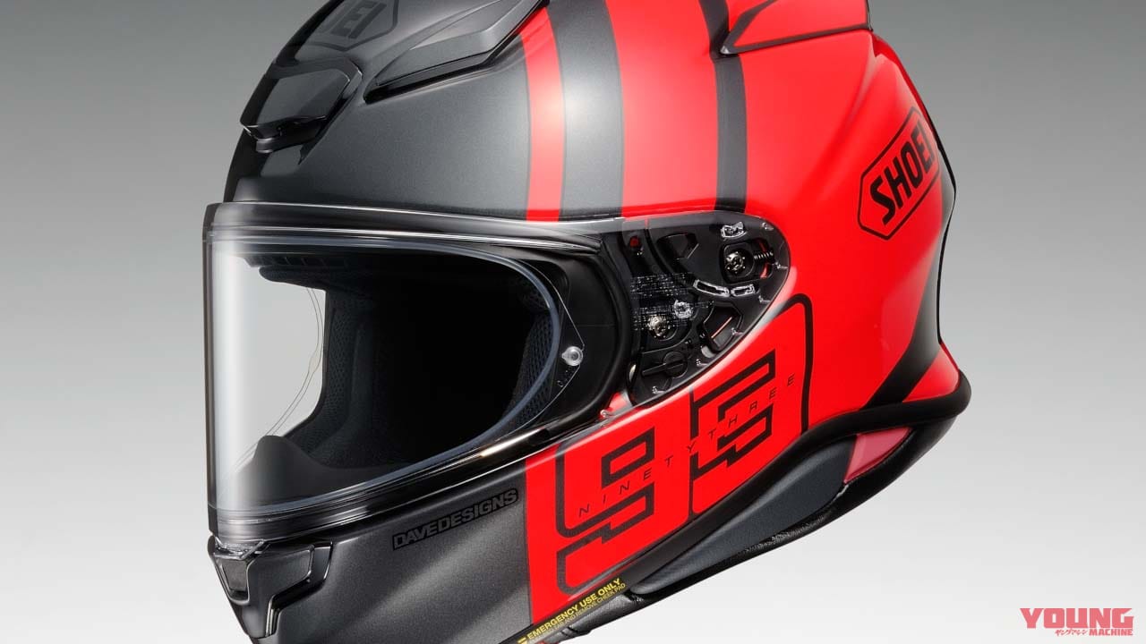 マルク・マルケス選手がデザイン監修した『SHOEI Z-8 MM93 コレクション トラック』が8月に発売