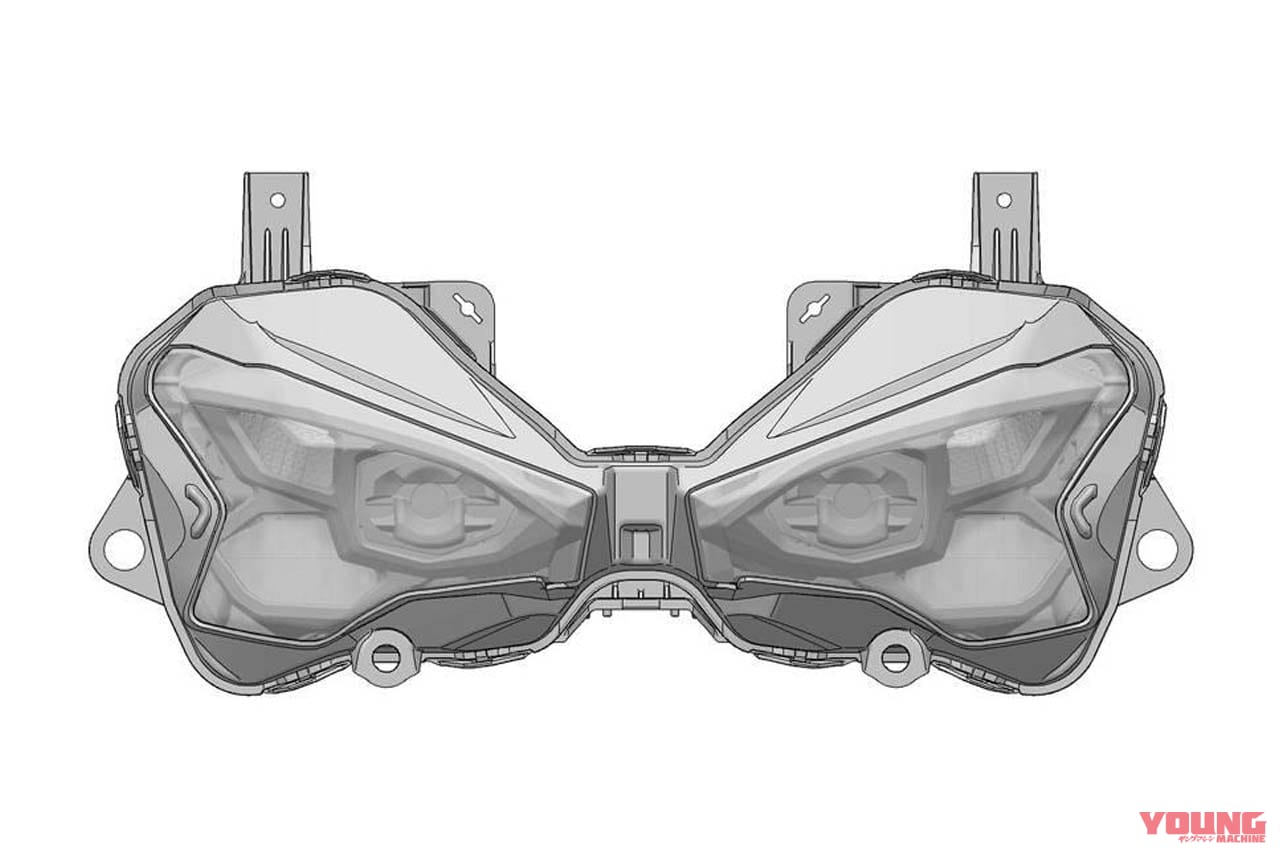 |【SCOOP!】ニンジャZX-6Rの新しい顔はこれだ! 新型のヘッドライトユニット、意匠登録を捕捉!