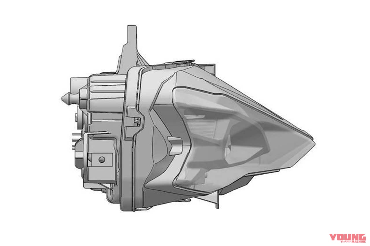 |【SCOOP!】ニンジャZX-6Rの新しい顔はこれだ! 新型のヘッドライトユニット、意匠登録を捕捉!