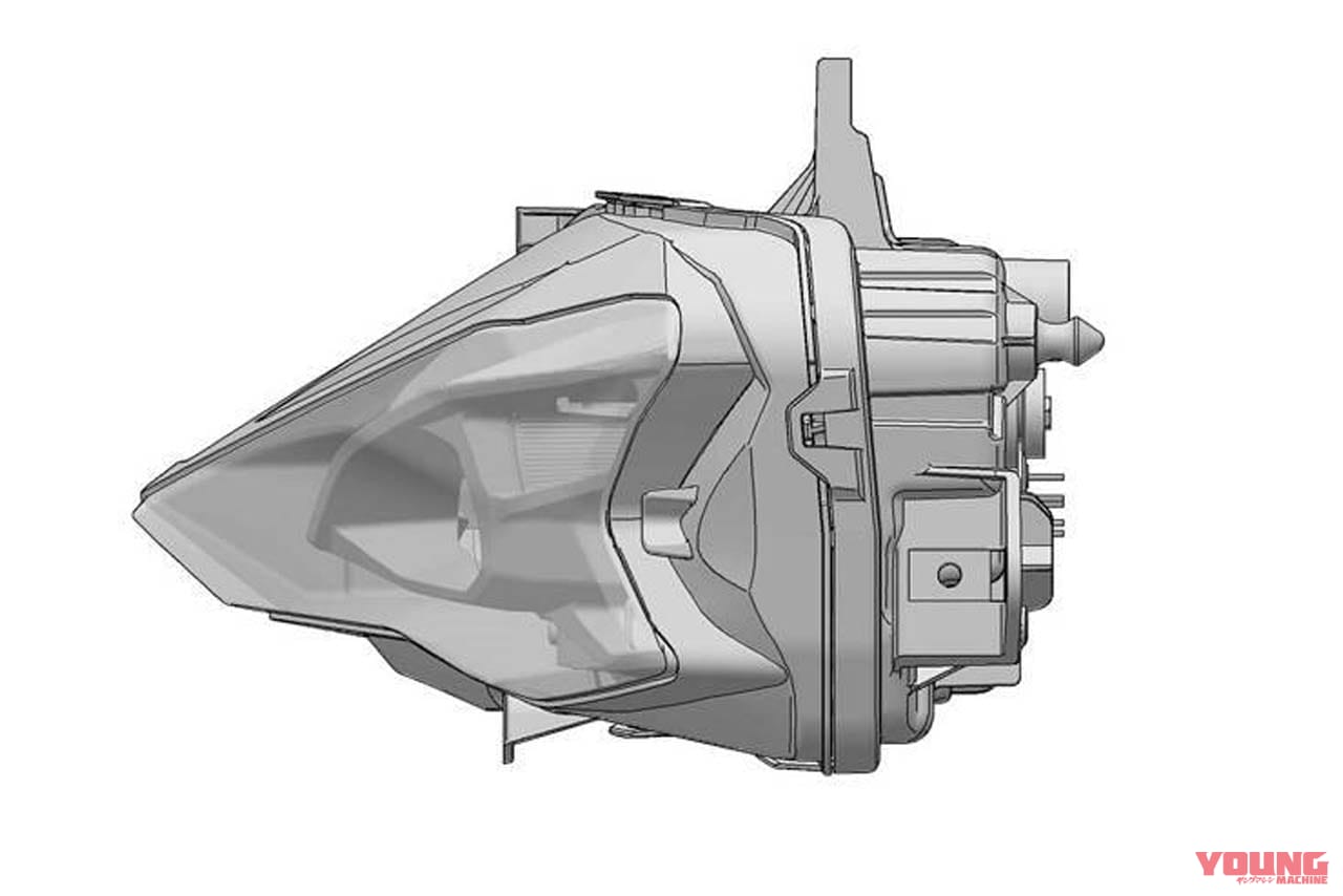 |【SCOOP!】ニンジャZX-6Rの新しい顔はこれだ! 新型のヘッドライトユニット、意匠登録を捕捉!