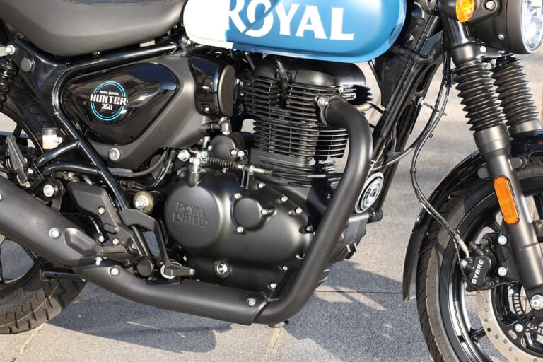 ロイヤルエンフィールド ハンター350|エンジン|GB350の最強ライバル?! ロイヤルエンフィールド ハンター350試乗インプレッション【際立つ軽快感と胸のすく爽快なダッシュ】