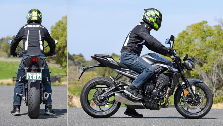 トライアンフ ストリートトリプル765R|ライディングポジション|トライアンフ ストリートトリプル765R試乗インプレッション【極上エンジンの究極ストリートファイター】