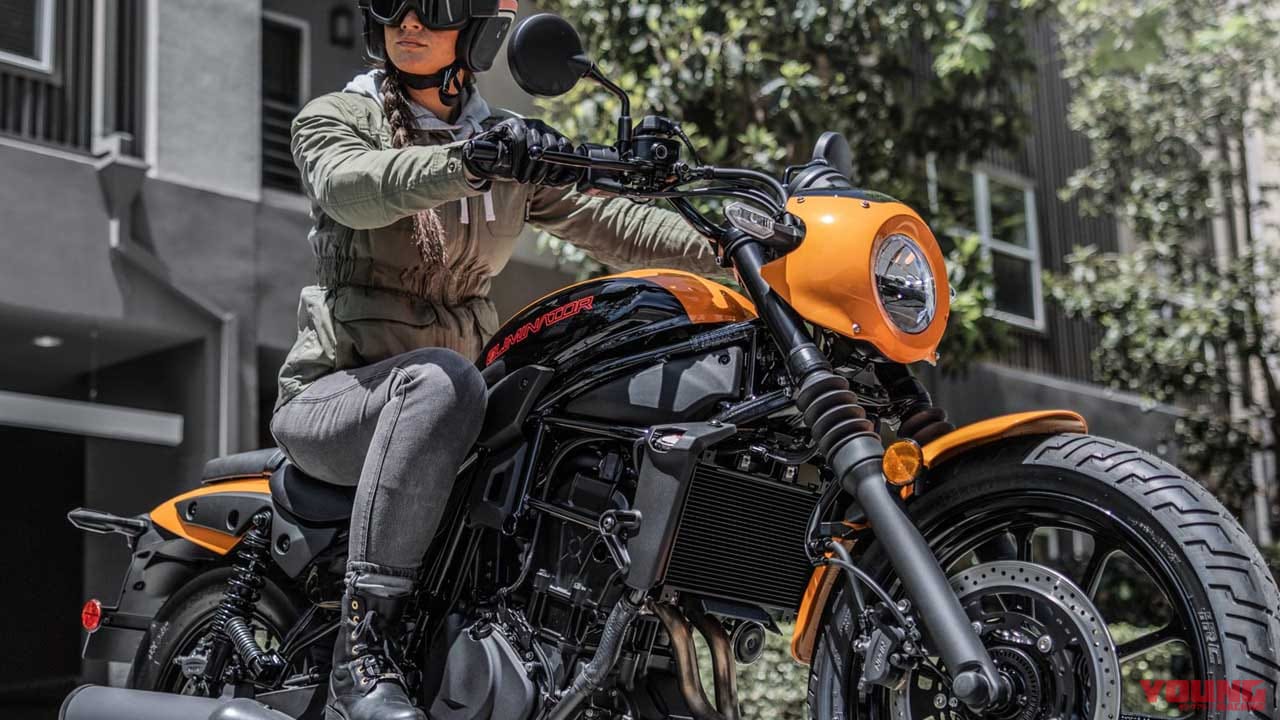 エリミネーターに451cc版だとぉ?! オレンジ色のSEもカッコイイ!【北米カワサキ 2024年モデル】