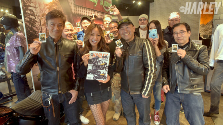 お客様感謝祭でウィズハーレー女子“濱崎千羽ちゃん”と店頭撮影会!〈ハーレーダビッドソン川口〉