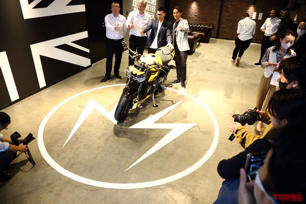 |普通二輪免許で乗れるトライアンフが登場する?! トライアンフ松本のオープニングイベントで本社コマーシャルオフィサーが明言