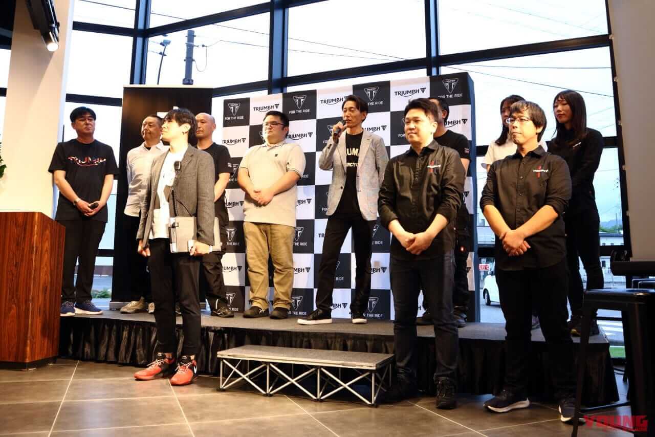 |普通二輪免許で乗れるトライアンフが登場する?! トライアンフ松本のオープニングイベントで本社コマーシャルオフィサーが明言