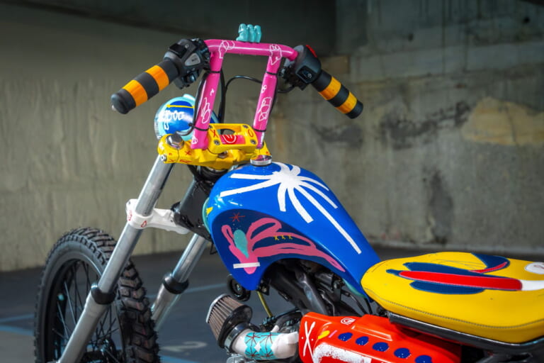 Monkey X Business(Austria)|ヒョウ柄のダックス125に、チョッパー仕様のモンキー125だと?! ビアリッツで開催の「ホイールス&ウェーブス」に7か国のホンダ カスタムミニが登場