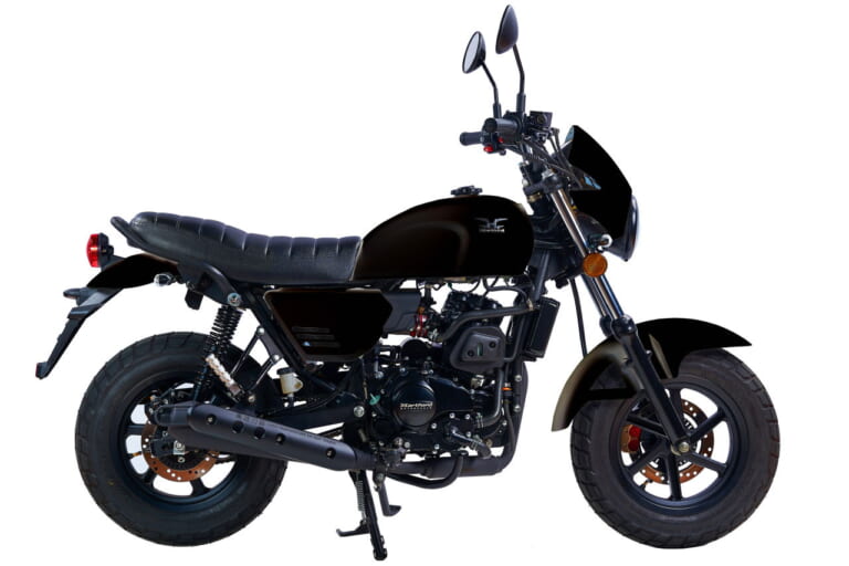 ハートフォード|ミニ エリート150|2023年モデル|水冷150ccで高速道路も乗れる! 60万円切りの小さな軽二輪、ハートフォード「ミニ エリート150」が7月に上陸だっ!