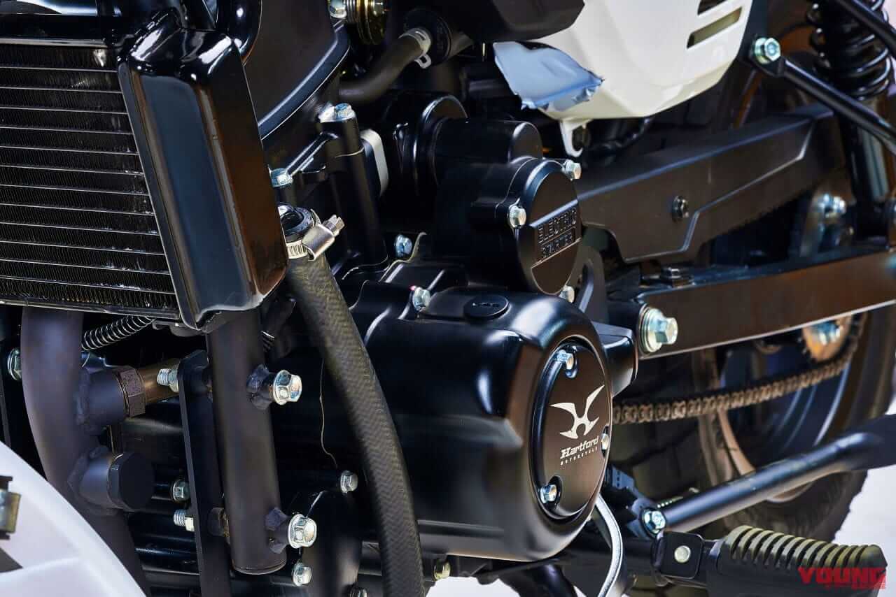 ハートフォード|ミニ エリート150|2023年モデル|水冷150ccで高速道路も乗れる! 60万円切りの小さな軽二輪、ハートフォード「ミニ エリート150」が7月に上陸だっ!