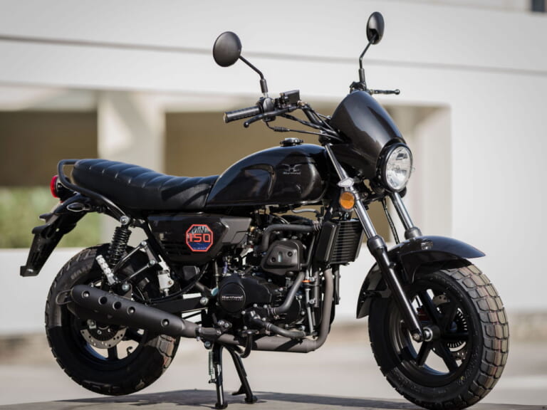 ハートフォード|ミニ エリート150|2023年モデル|水冷150ccで高速道路も乗れる! 60万円切りの小さな軽二輪、ハートフォード「ミニ エリート150」が7月に上陸だっ!