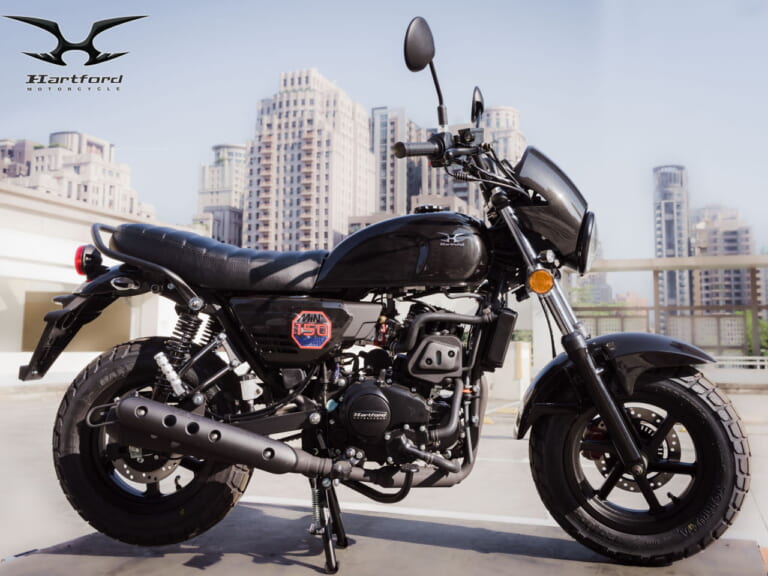 ハートフォード|ミニ エリート150|2023年モデル|水冷150ccで高速道路も乗れる! 60万円切りの小さな軽二輪、ハートフォード「ミニ エリート150」が7月に上陸だっ!