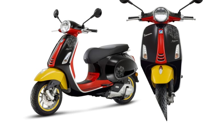 ディズニー×ベスパコラボ! ミッキーマウスカラーのプリマベーラが欧州で発表