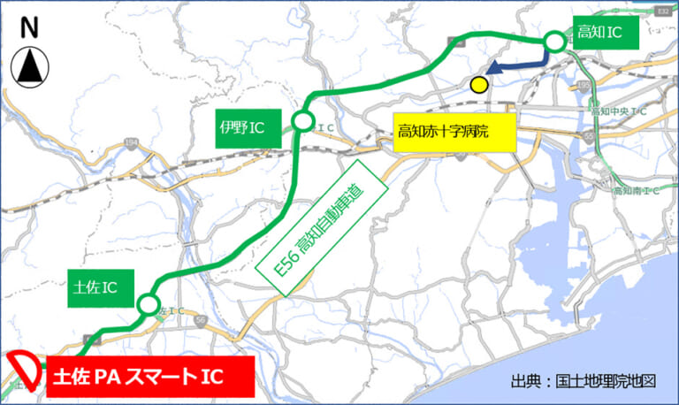 NEXCO西日本|利便性アップ! E56高知自動車道土佐PAスマートICが2023年7月12日から24時間利用可能に