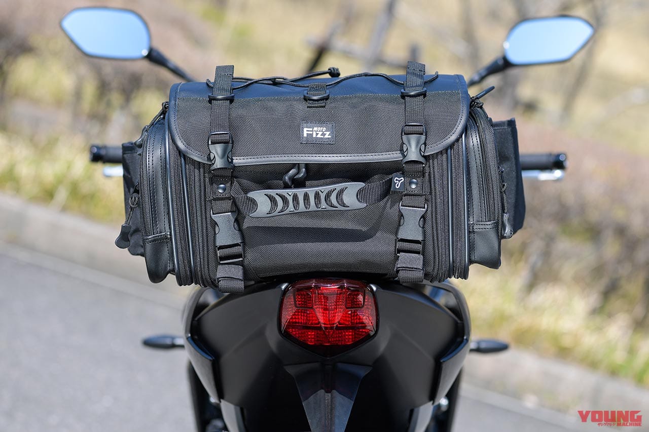 |モトフィズ ミニフィールドシートバッグEX試用インプレッション【両サイド開きで利便性が倍増】