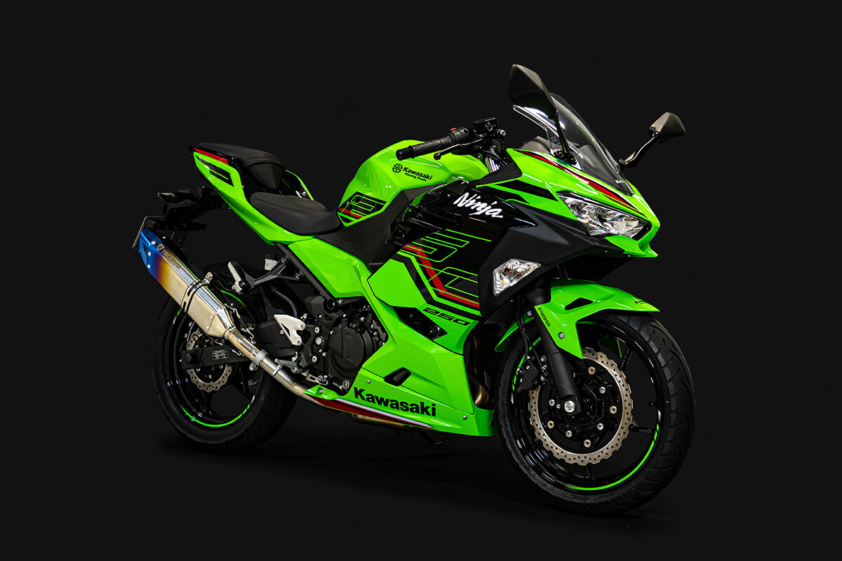 トリックスター イカヅチ 政府認証マフラー ninja250 ninja400