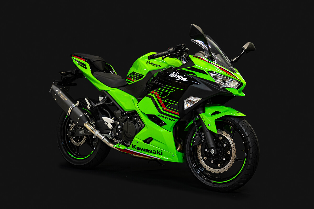 トリックスター イカヅチ 政府認証マフラー ninja250 ninja400-