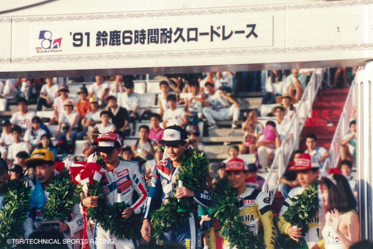 1991年鈴鹿6耐／優勝（宇川徹・西村勝宏／NSR250R）