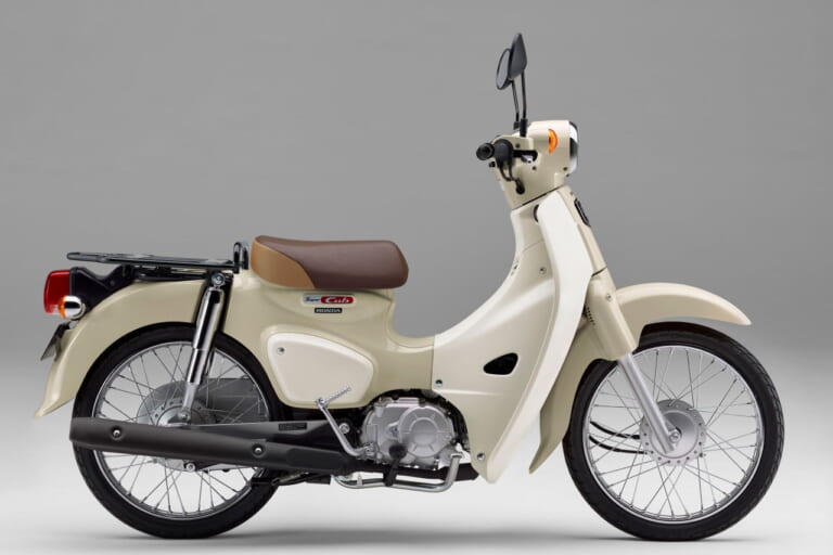 ホンダ|スーパーカブ50|「働くバイクの元祖」「出前仕様!」カブの左手のところにレバーがないのはなぜ?