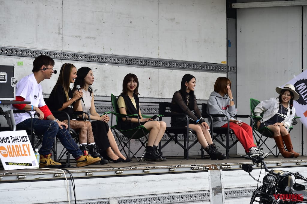 ハーレー女子トークショー|ブルースカイヘブン・ウィズハーレーヴィレッジにて|夜道雪さんら“バイク女子”はキュートなだけじゃない! バズる理由をイベントで目の当たりに!!